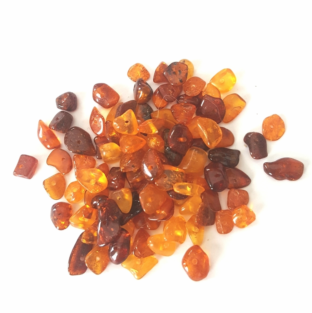 Baltic Amber Loose Chip Beads - Picture 2 of 2
